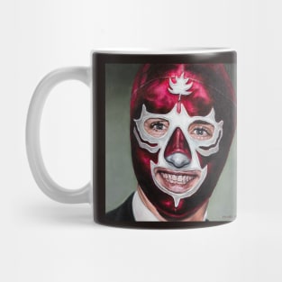 Justin: Wrestling Mask Portrait Mug